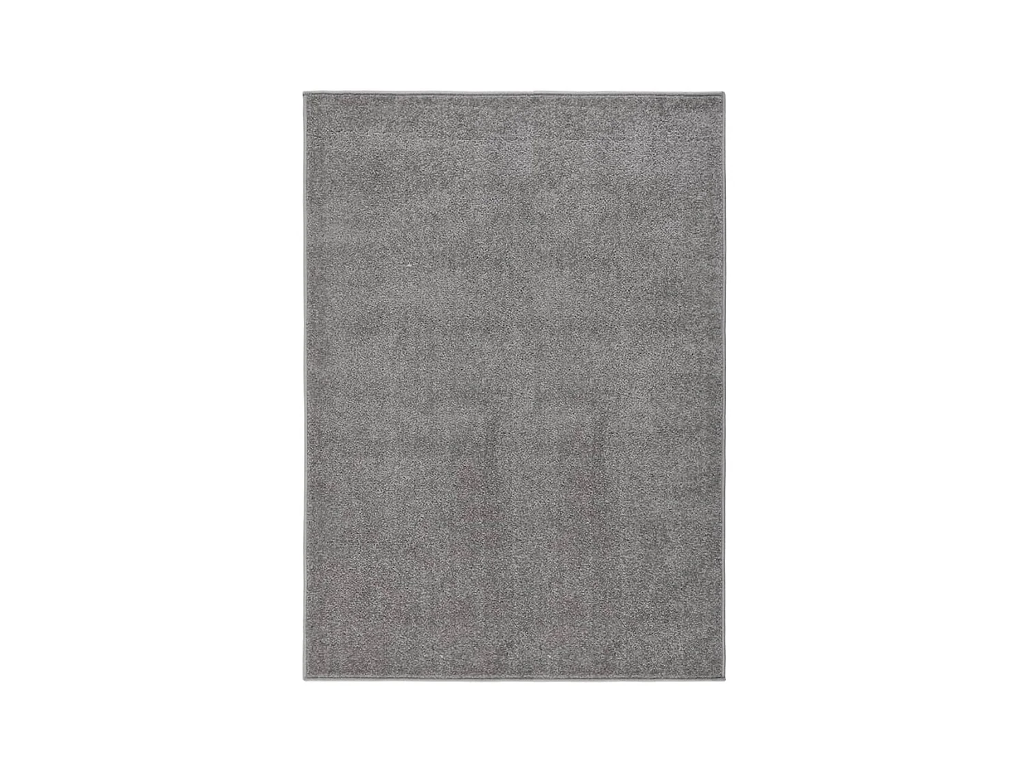 Tapis à poils courts 140x200 cm Gris QBH38450