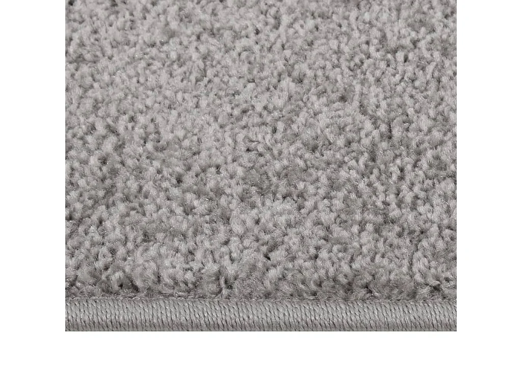 Tapis à poils courts 140x200 cm Gris QBH38450