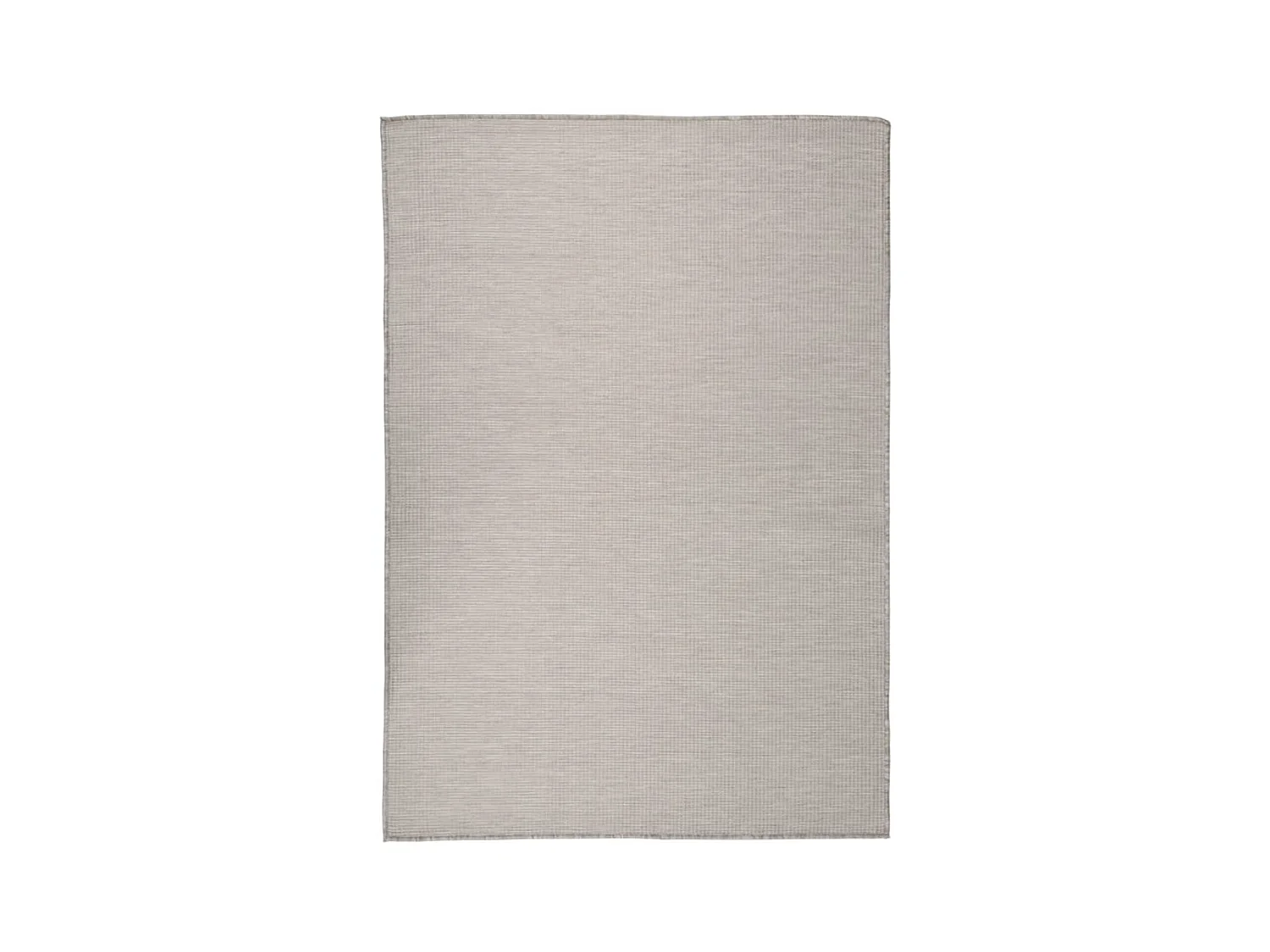 Alfombra de exterior de tejido plano gris taupe 140x200 cm ES27894