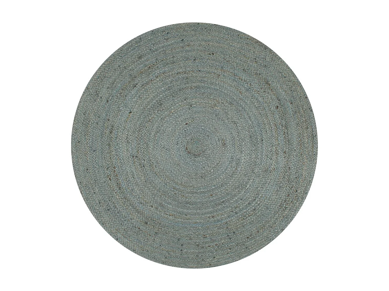 Tapis fait à la main Jute Rond 150 cm Vert olive QBH93684