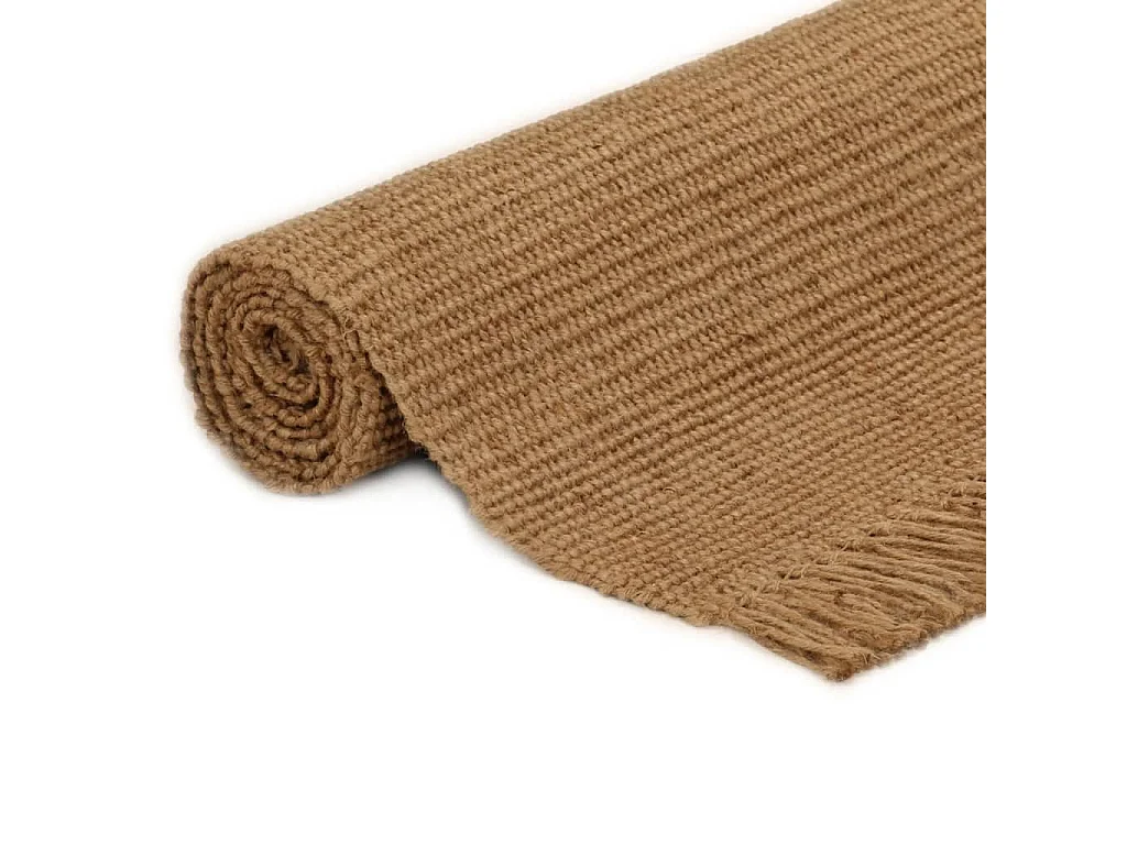 Vloerkleed met kwastjes 120x180 cm jute NL263711