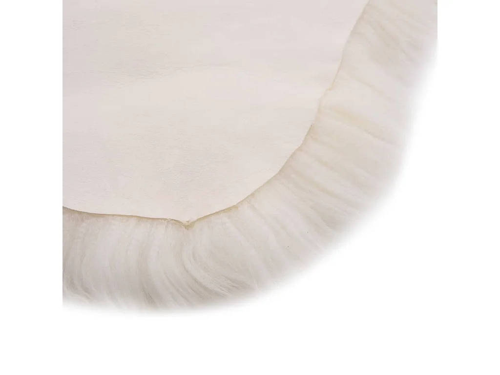Tapis en peau de mouton 60 x 180 cm Blanc QBH80371