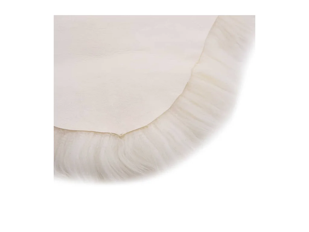 Alfombra de piel de oveja blanco 60x180 cm ES29448