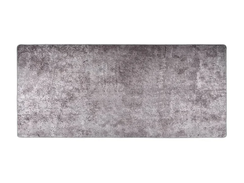 Tapis lavable antidérapant 80x300 cm Gris QBH43418