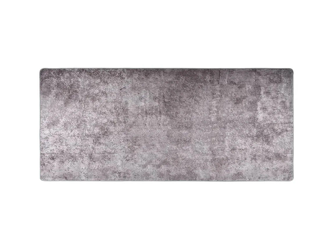 Tapis lavable antidérapant 80x300 cm Gris QBH43418