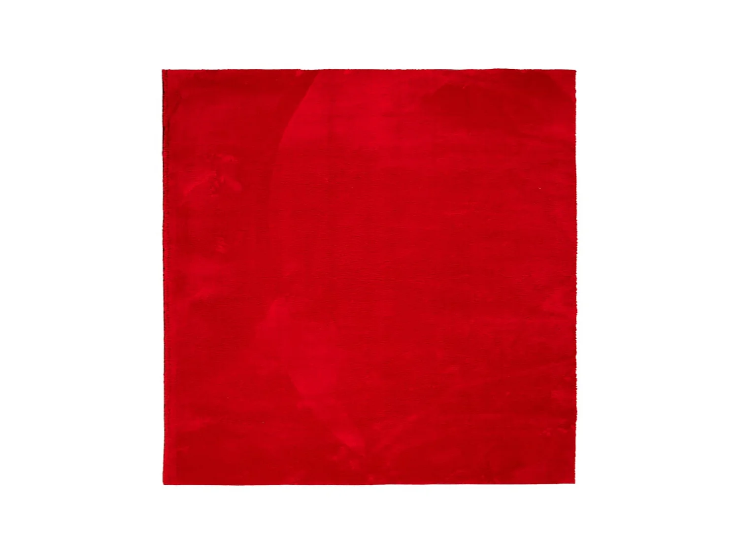 Tapete pelo curto macio e lavável HUARTE 200x200 cm vermelho PT554087
