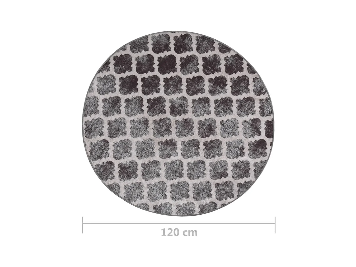 Alfombra lavable antideslizante multicolor φ120 cm ES74758