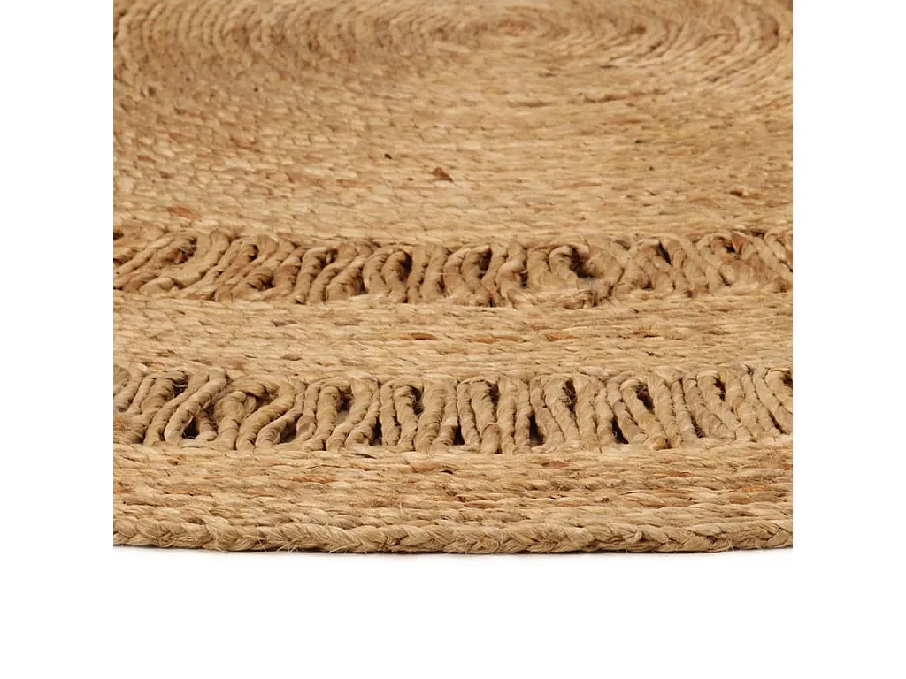 Tapijt rond 150 cm gevlochten jute NL589599