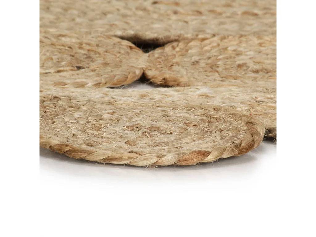 Vloerkleed handgemaakt 150 cm gevlochten jute NL782230