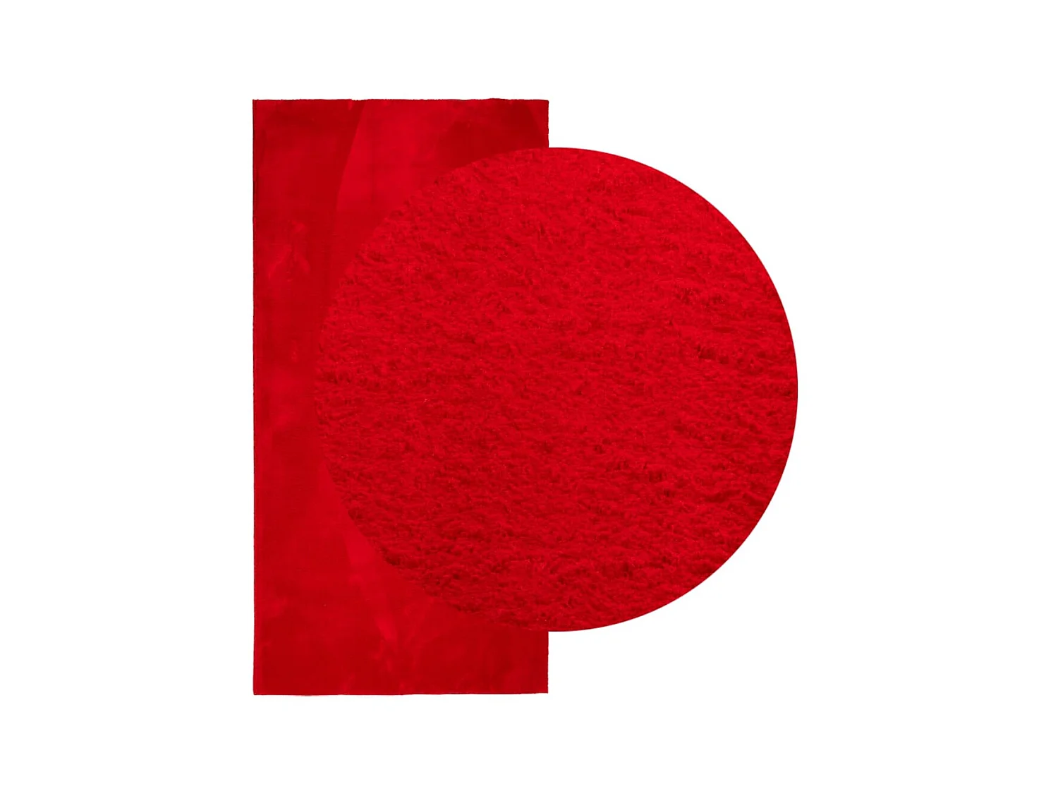 Vloerkleed HUARTE laagpolig zacht wasbaar 100x200 cm rood NL984440