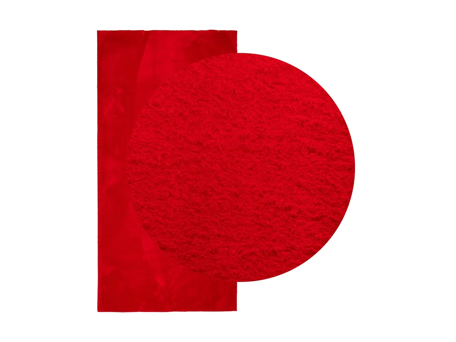 Vloerkleed HUARTE laagpolig zacht wasbaar 100x200 cm rood NL984440