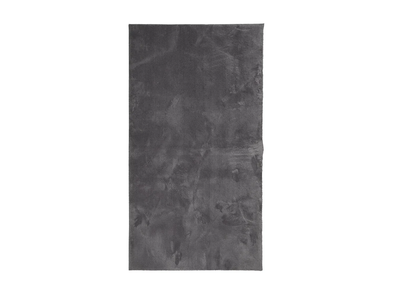 Tapis HUARTE à poils courts doux et lavable anthracite 80x150cm QBH14358