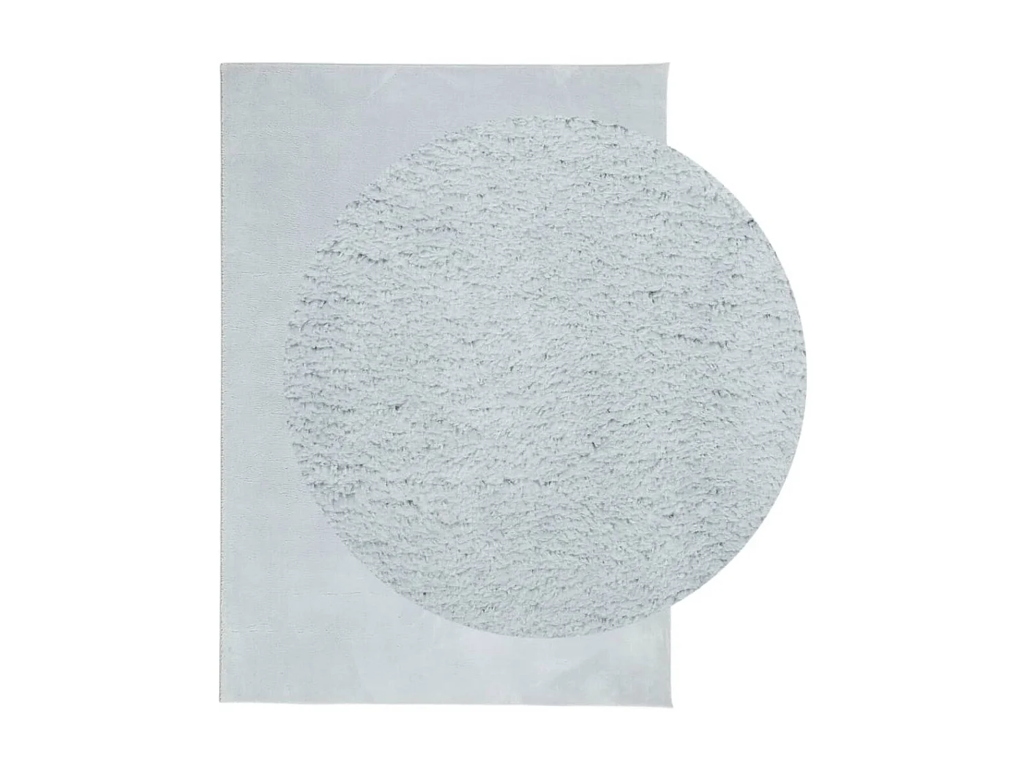 Tapis HUARTE à poils courts doux et lavable bleu 140x200 cm QBH85422