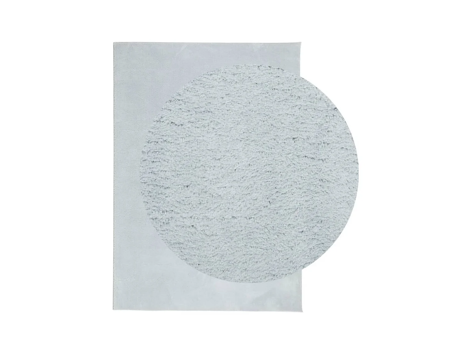 Alfombra de pelo corto suave lavable HUARTE azul 140x200 cm ES88991