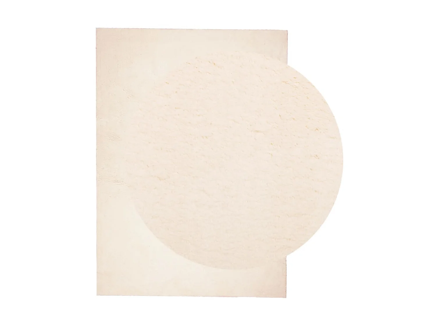 Tapis HUARTE à poils courts doux et lavable beige 200x280 cm QBH45217