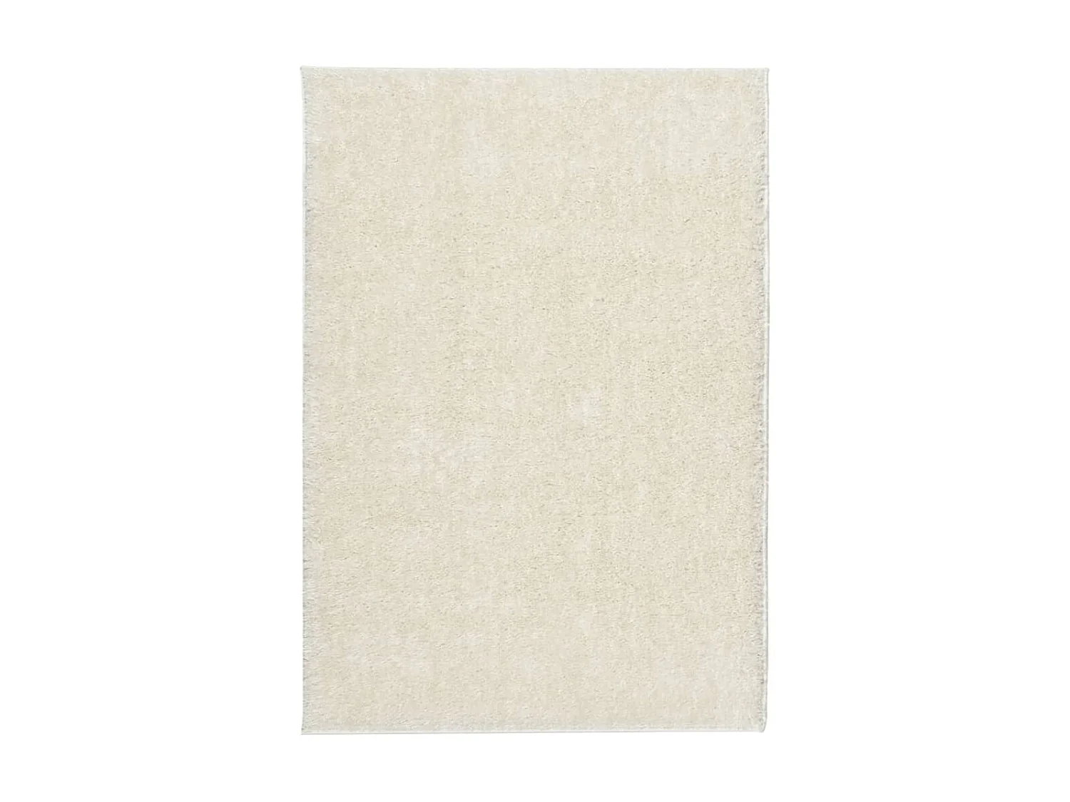 Tapis ISTAN à poils longs aspect brillant crème 120x170 cm QBH89118