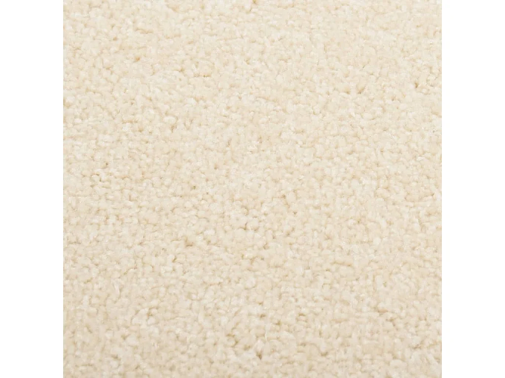 Tapis à poils courts 140x200 cm Crème QBH95499