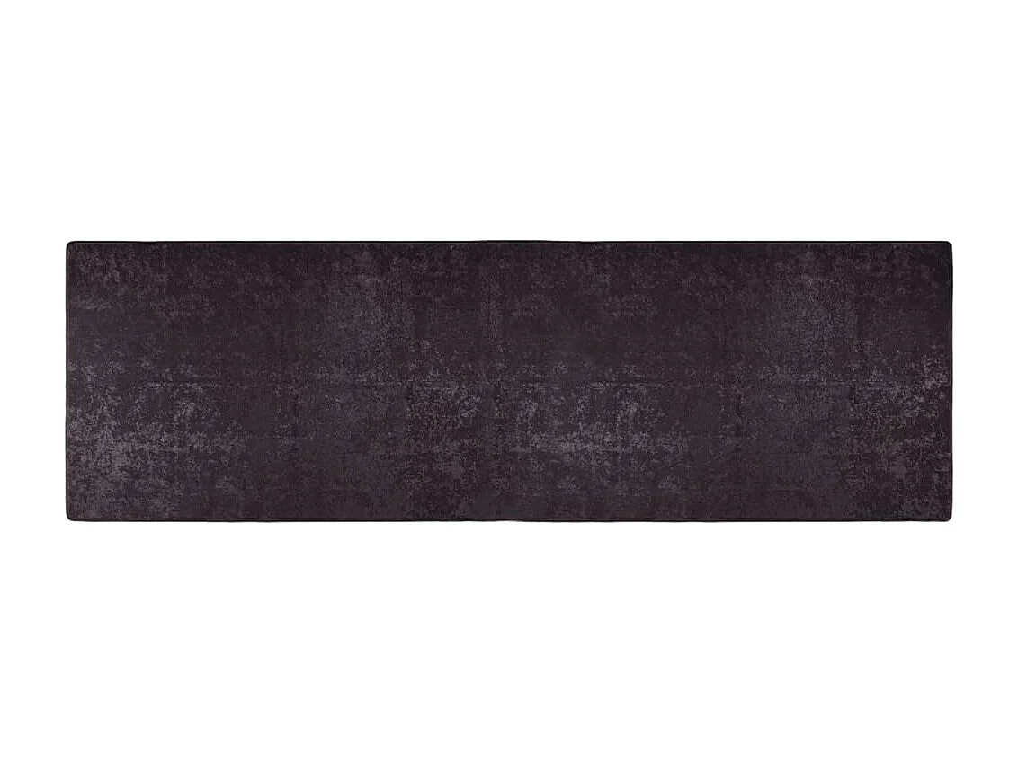Tapis lavable antidérapant 80x300 cm Anthracite QBH35659
