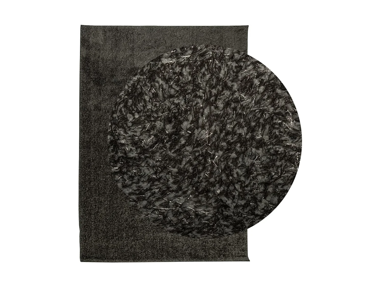 Alfombra pelo largo aspecto brillante ISTAN antracita 200x280cm ES74036