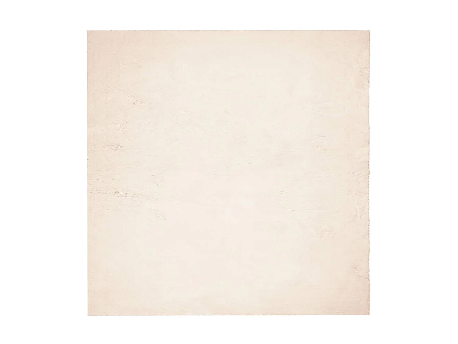 Tapis HUARTE à poils courts doux et lavable beige 120x120 cm QBH49228