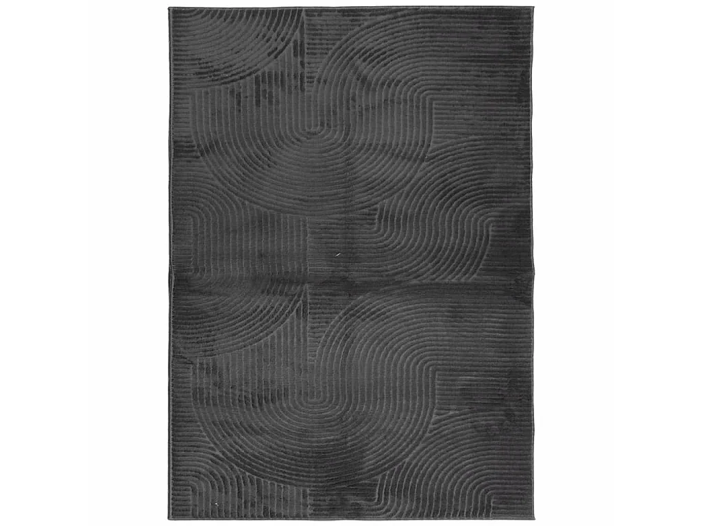 Tapis IZA poils courts style scandinave anthracite 240x340 cm QBH25102