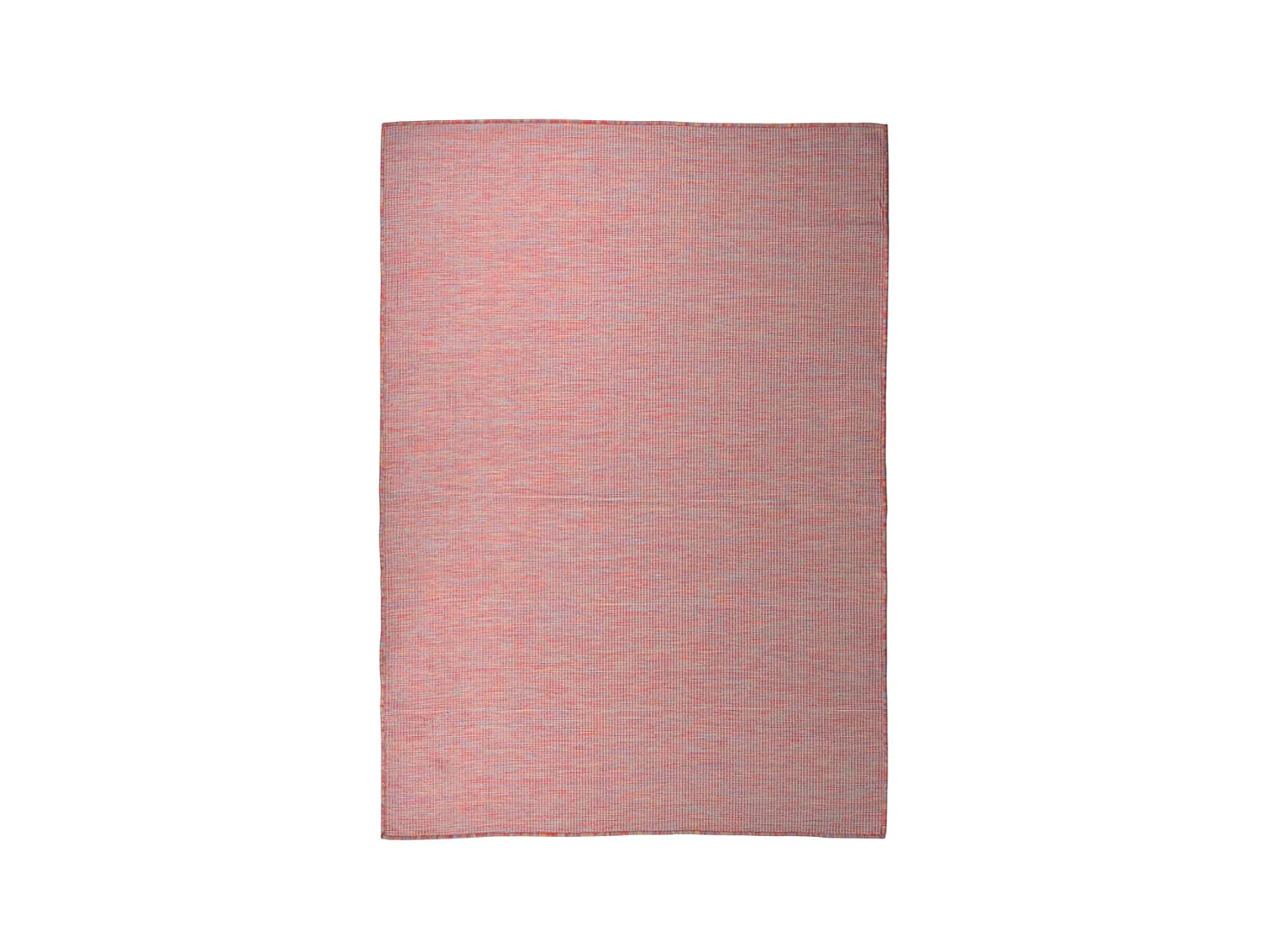 Tapis à tissage plat d'extérieur 140x200 cm Rouge QBH23039