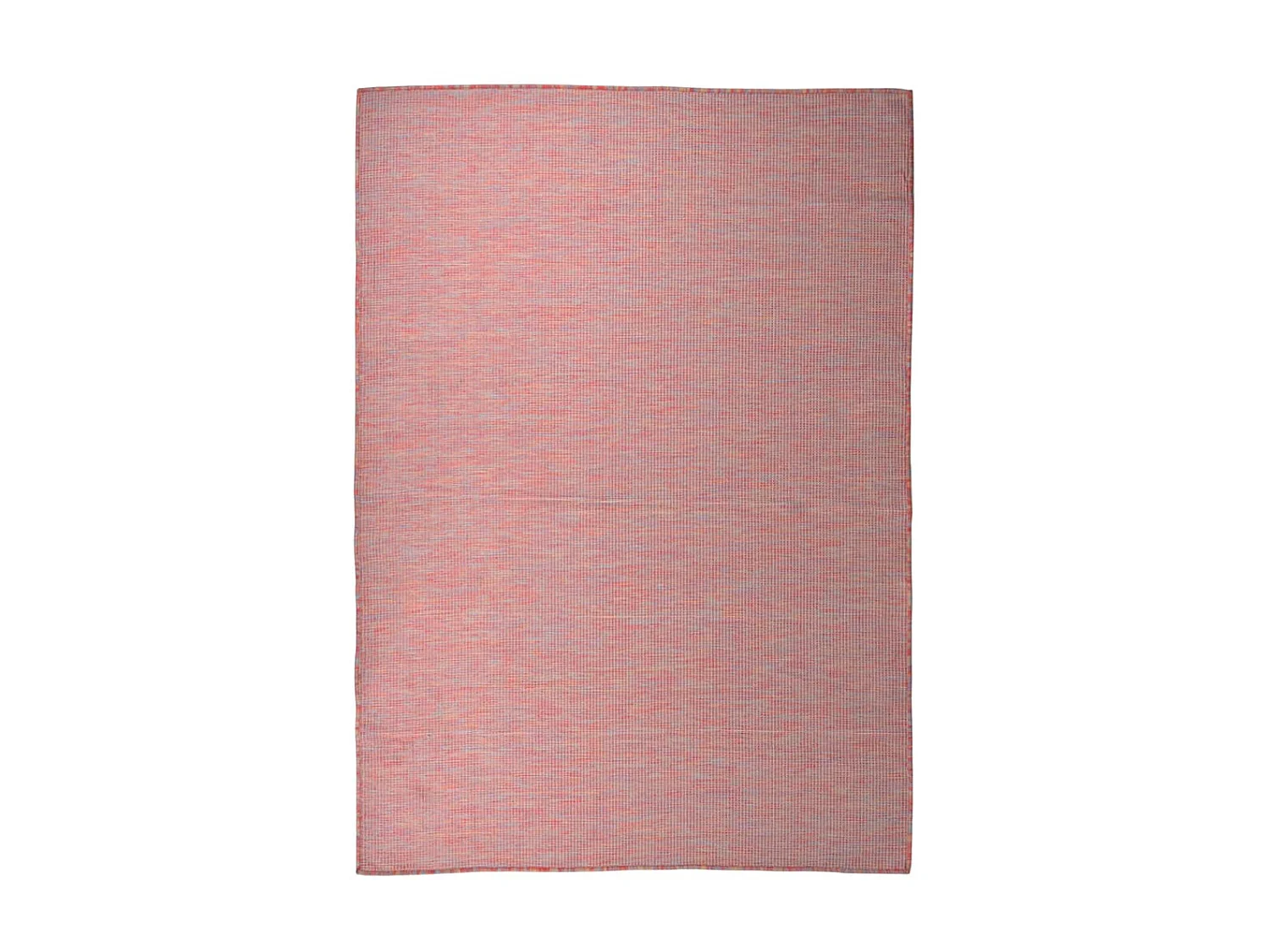 Tapis à tissage plat d'extérieur 140x200 cm Rouge QBH23039