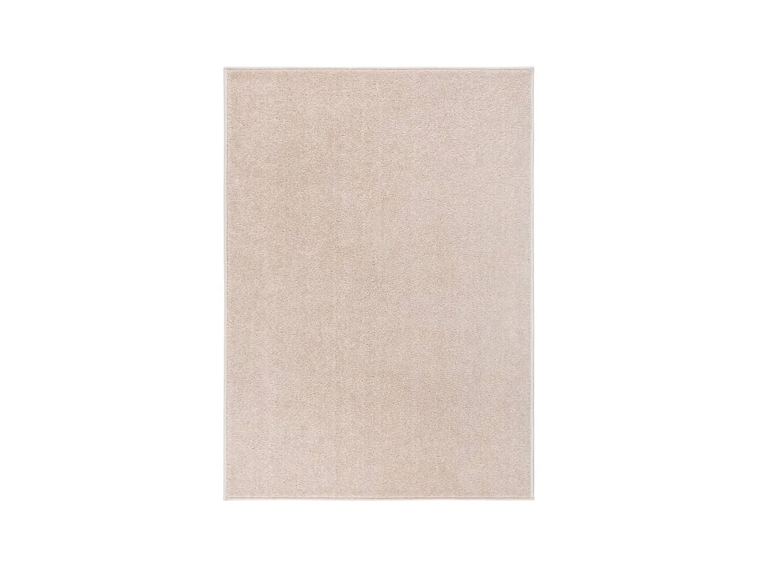 Vloerkleed kortpolig 140x200 cm donkerbeige NL544617