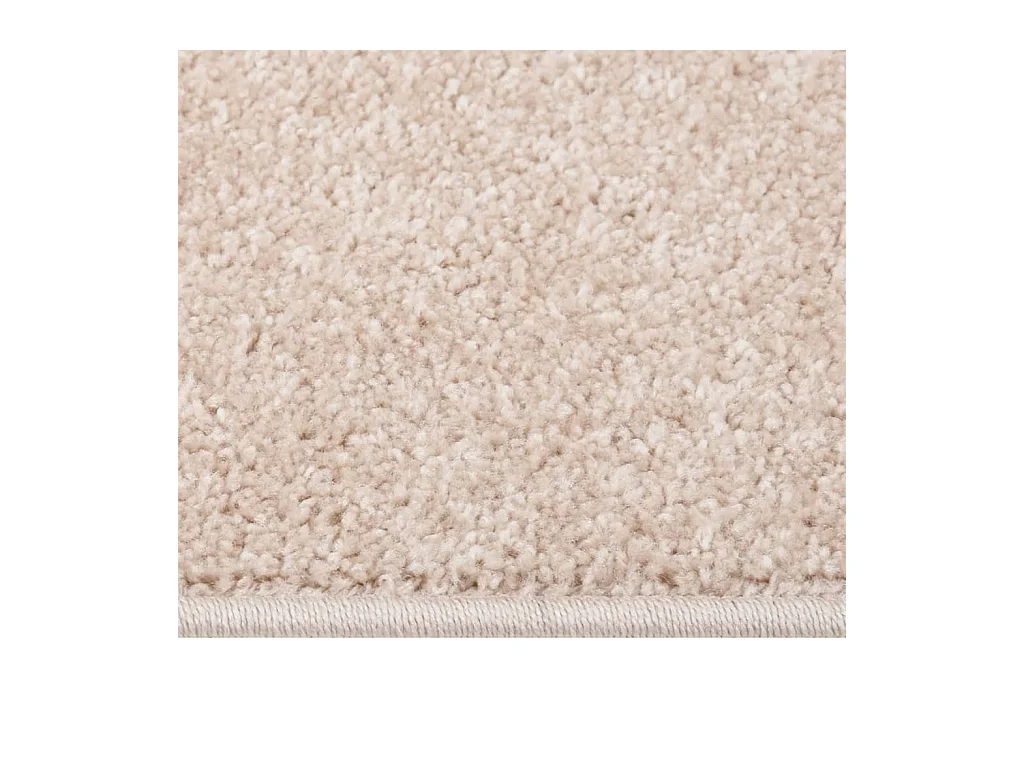 Vloerkleed kortpolig 140x200 cm donkerbeige NL544617