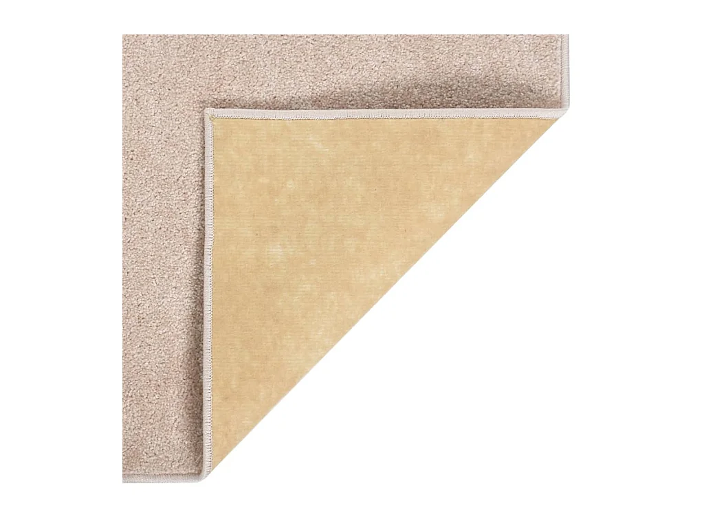 Vloerkleed kortpolig 140x200 cm donkerbeige NL544617