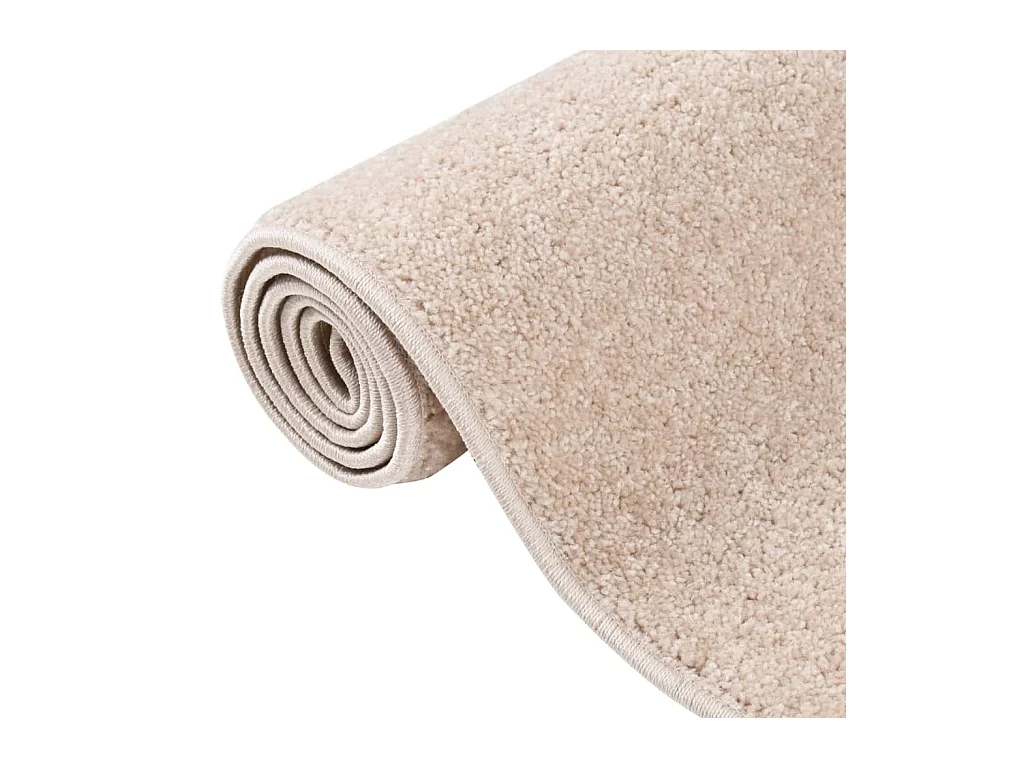 Vloerkleed kortpolig 140x200 cm donkerbeige NL544617