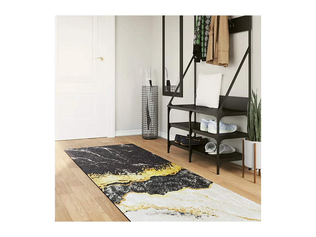 Tapis lavable multicolore 80x300 cm antidérapant QBH79413