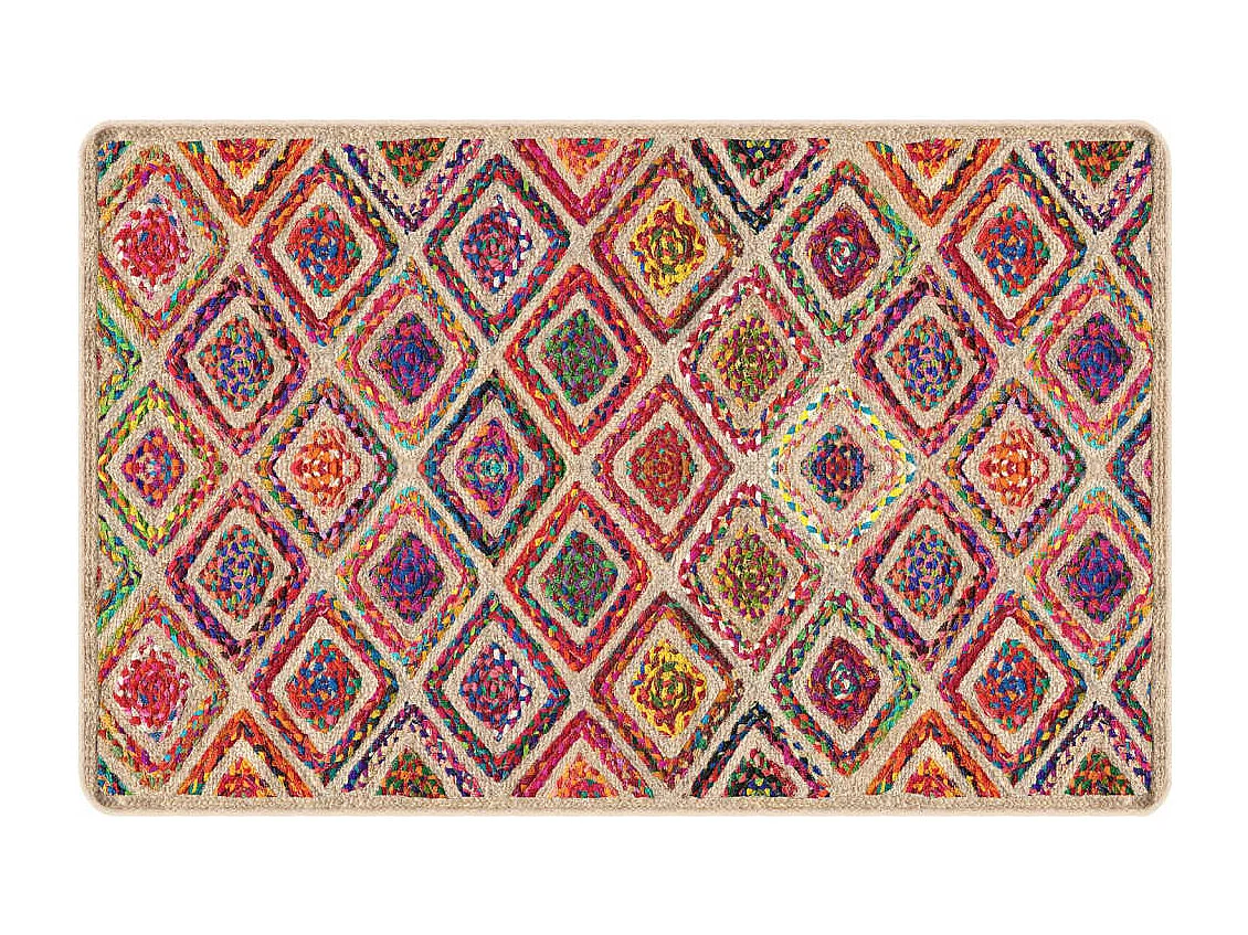 Tapis lavable multicolore 190x300 cm antidérapant QBH80339