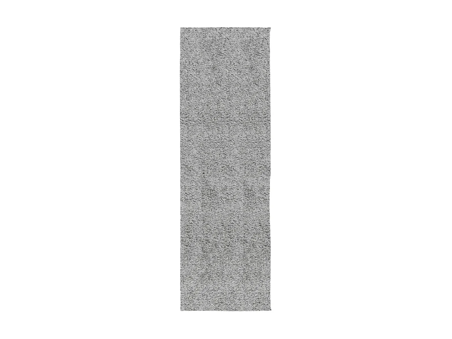Tapis shaggy à poils longs moderne gris 80x250 cm QBH79961