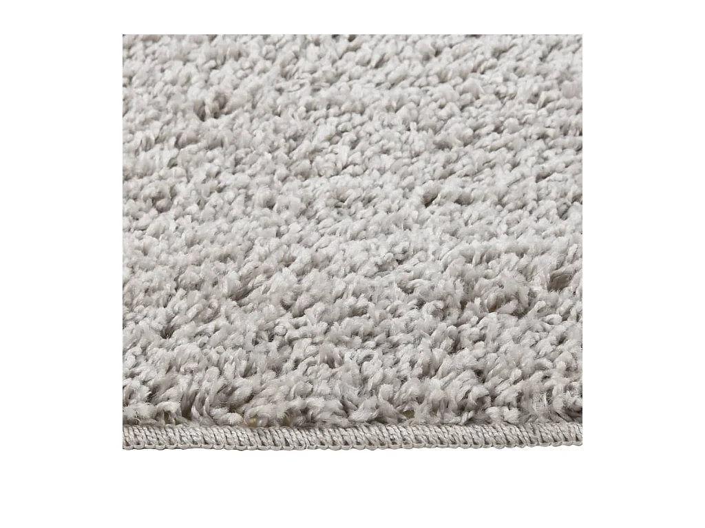 Alfombra peluda antideslizante gris claro 80x150 cm ES29960