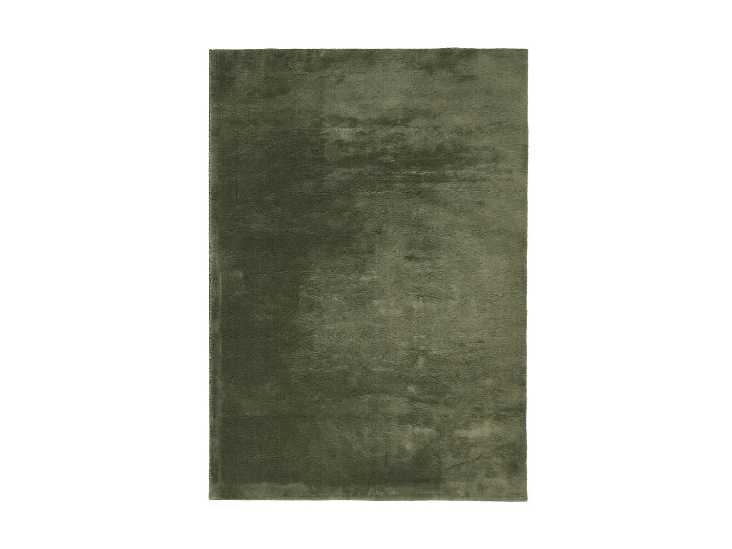 Tapis HUARTE à poils courts doux lavable vert forêt 120x170 cm QBH57609