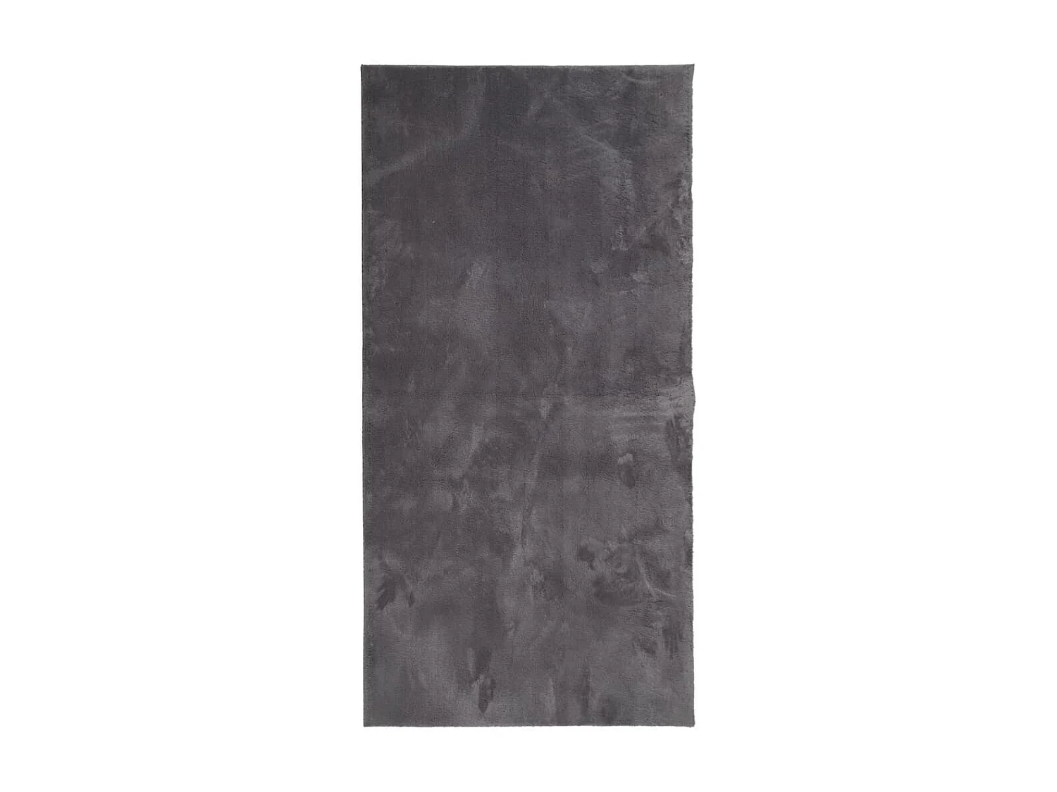 Tapis HUARTE à poils courts doux lavable anthracite 100x200 cm QBH63096