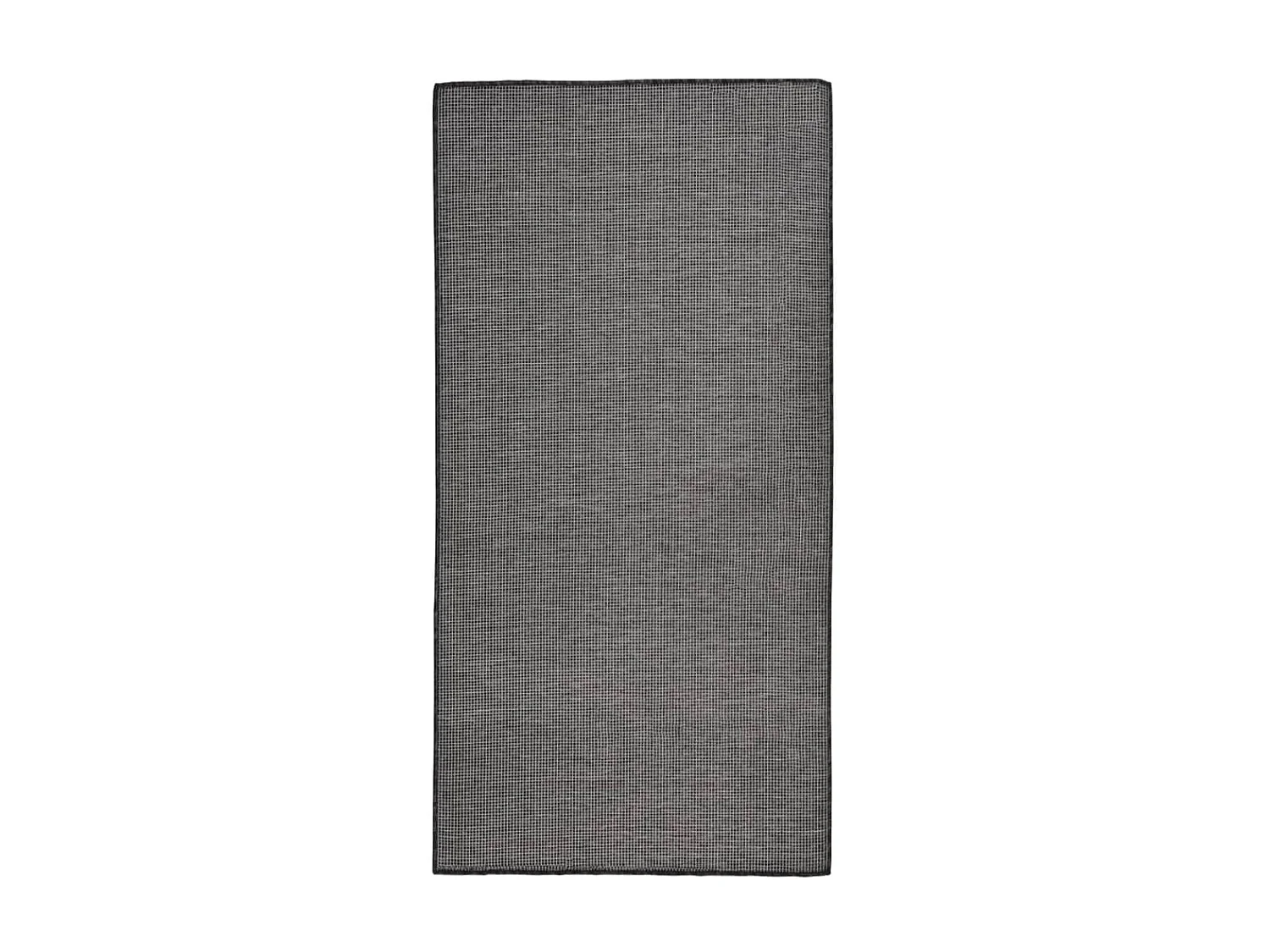 Tapis à tissage plat d'extérieur 100x200 cm Gris QBH52562