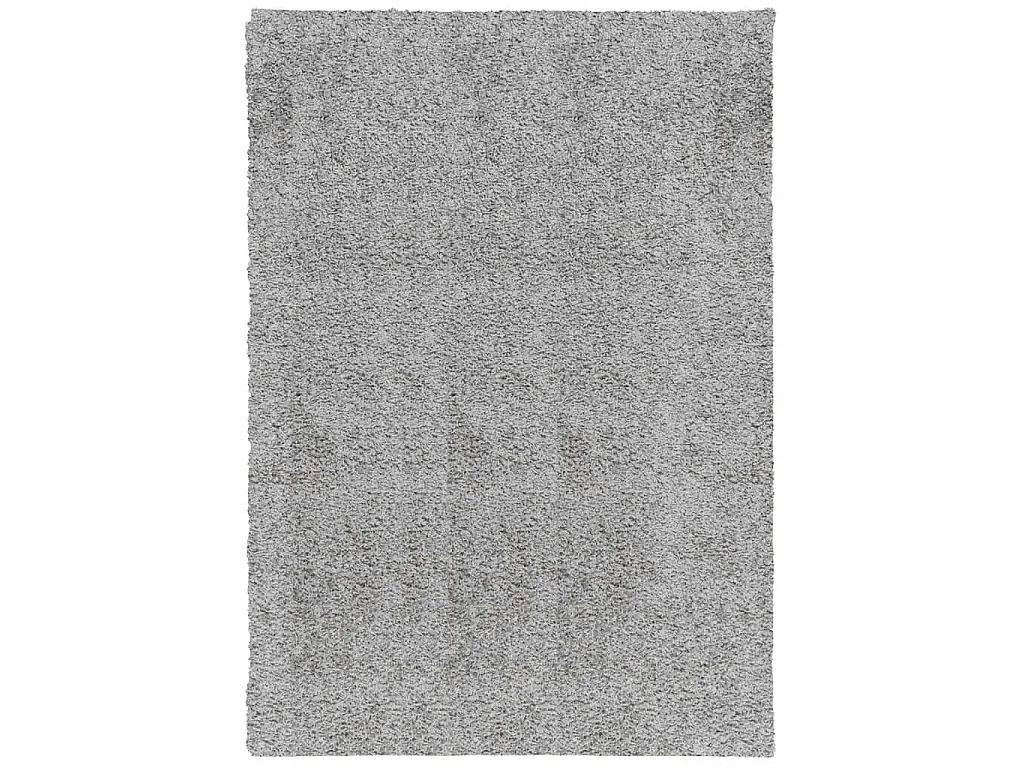Tapis shaggy à poils longs moderne gris 160x230 cm QBH69387