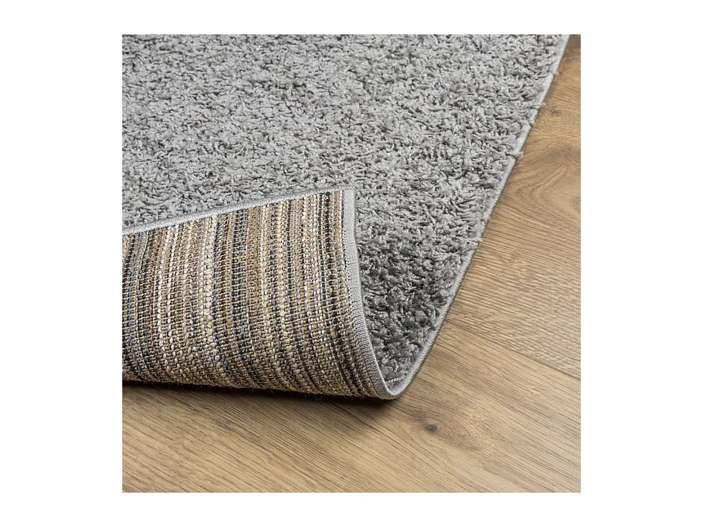 Alfombra peluda de pelo largo moderna PAMPLONA gris 160x230 cm ES58208