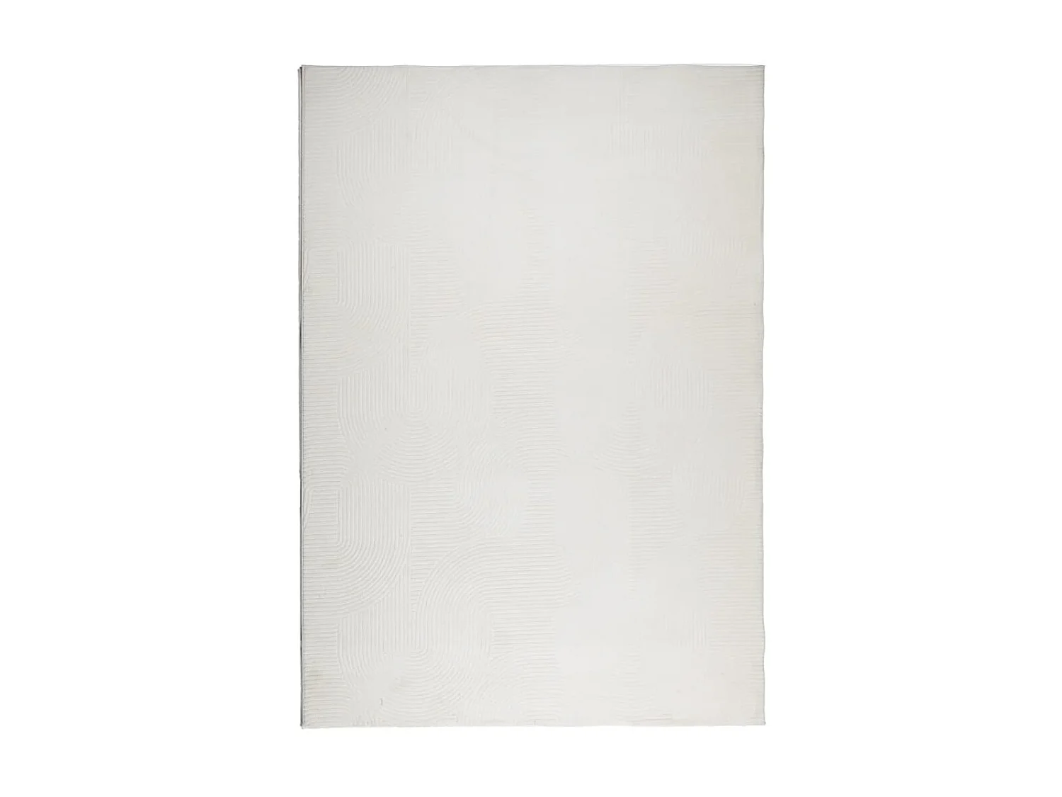 Tapis IZA poils courts style scandinave crème 140x200 cm QBH65319