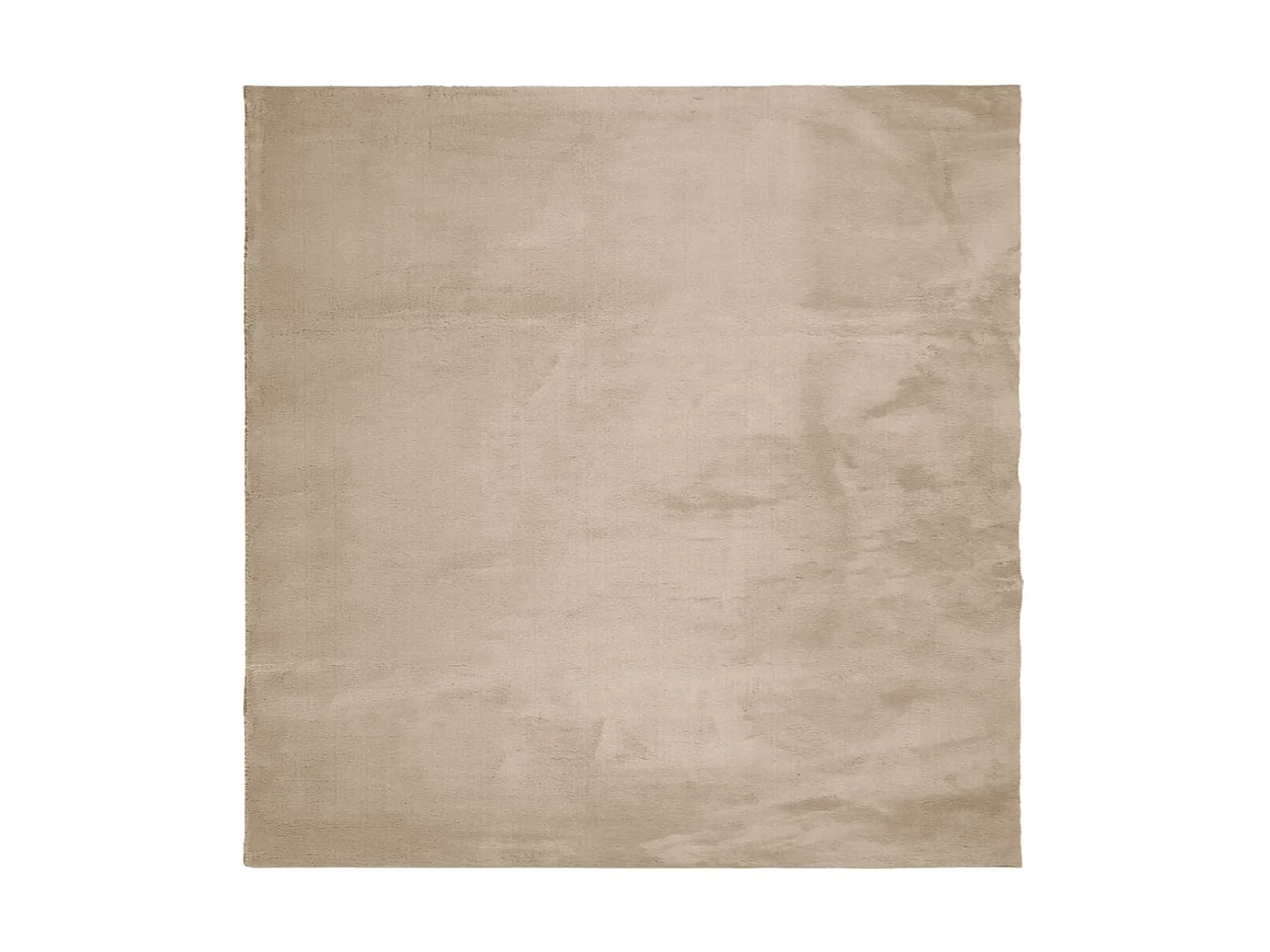 Tapis HUARTE à poils courts doux et lavable sable 200x200 cm QBH74885