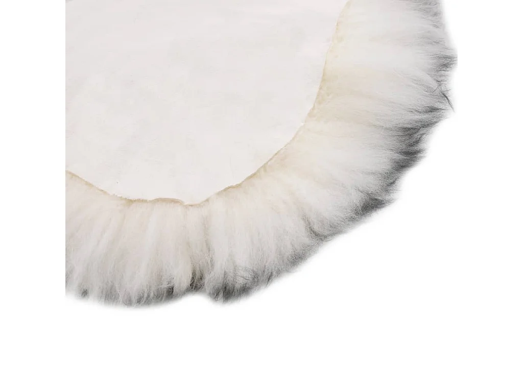 Tapete em pele de carneiro 60x180 cm cinzento-escuro mesclado PT178109