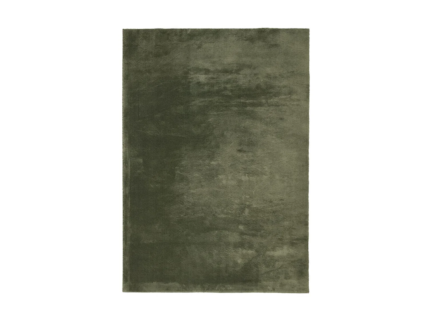 Tapis HUARTE à poils courts doux lavable vert forêt 140x200 cm QBH93608