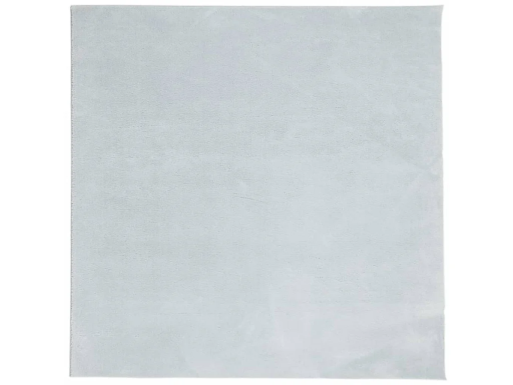 Tapete pelo curto macio e lavável HUARTE 160x160 cm azul PT859557