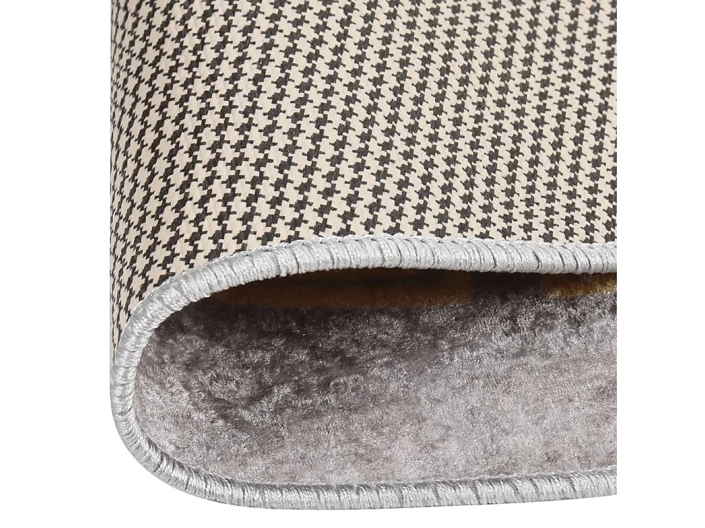 Tapis lavable antidérapant φ120 cm Gris QBH59196