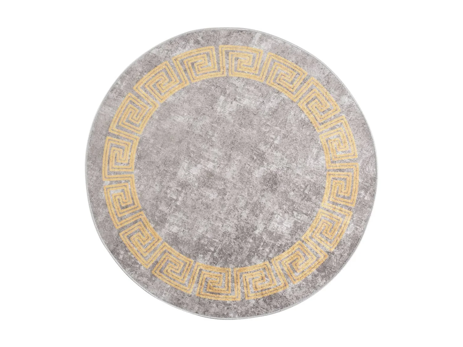 Tapis lavable antidérapant φ120 cm Gris QBH59196