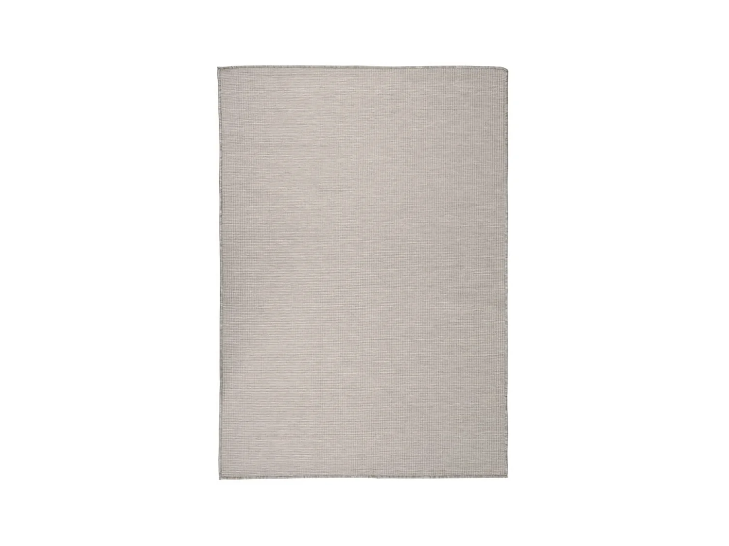 Alfombra de exterior de tejido plano gris taupe 140x200 cm ES83633