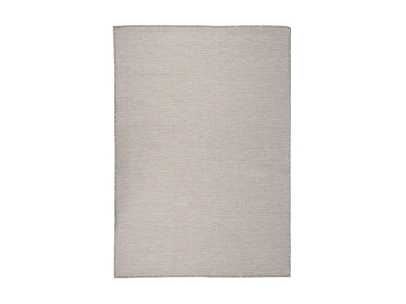 Buitenkleed platgeweven 160x230 cm taupe NL727117