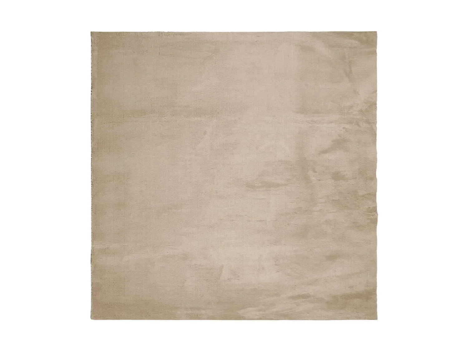 Tapis HUARTE à poils courts doux et lavable sable 240x240 cm QBH21184